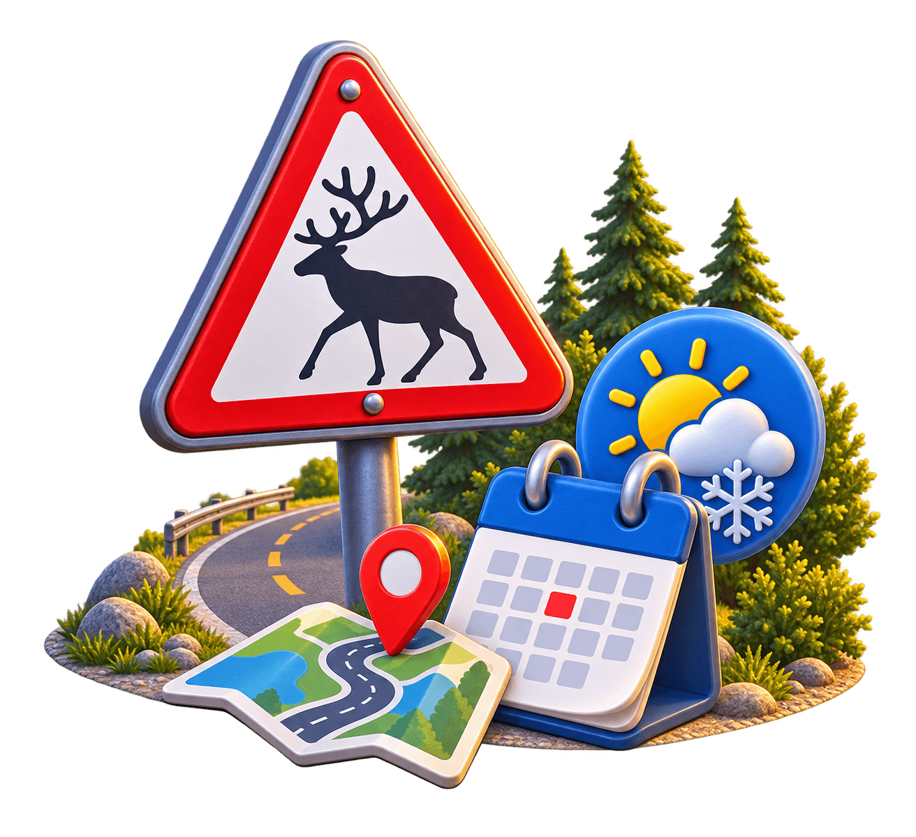 Illustration for the On the road phase